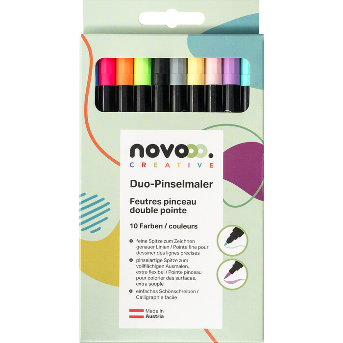 NOVOOO Creative Duo-Pinselmaler 10 Stück mehrere Farben