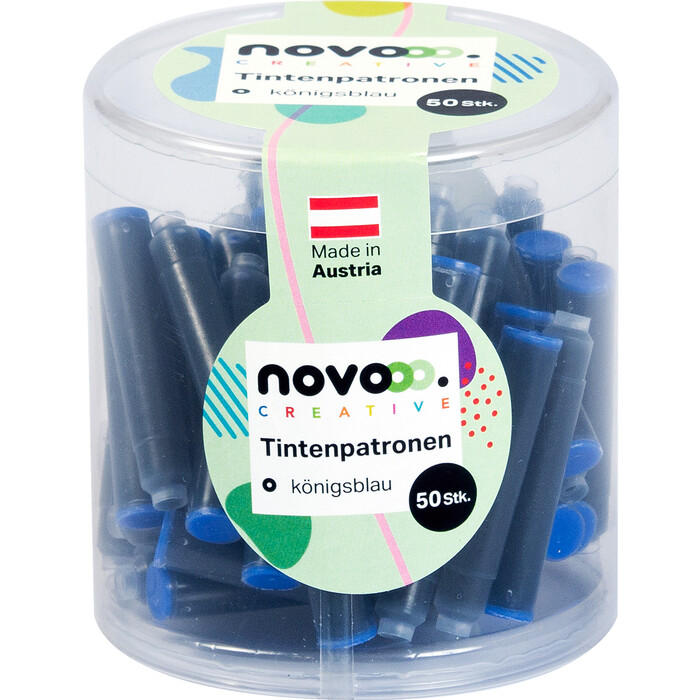 NOVOOO Creative Tintenpatronen 50 Stück königsblau