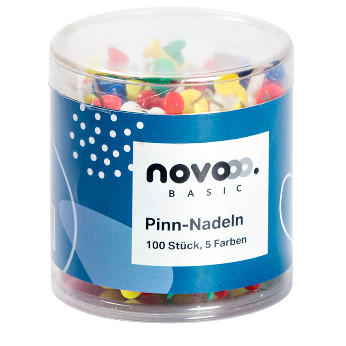 NOVOOO Basic Pinn-Nadeln 100 Stück mehrere Farben