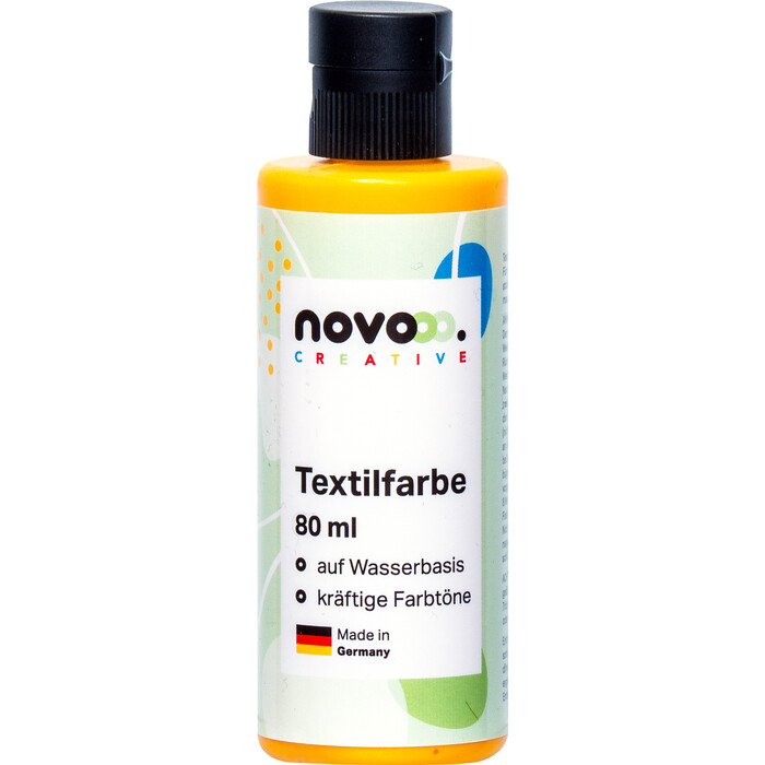 NOVOOO Creative Textilfarbe 80 ml mittelgelb