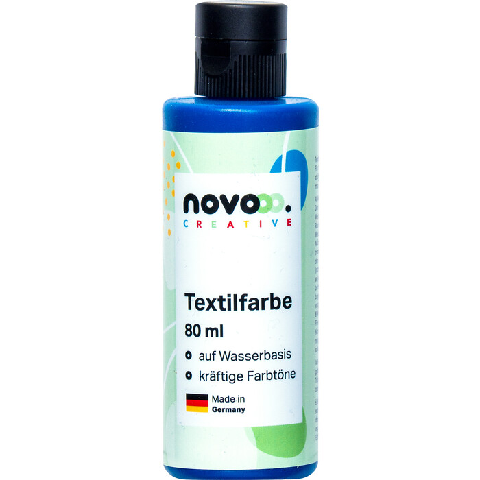 NOVOOO Creative Textilfarbe 80 ml mittelblau