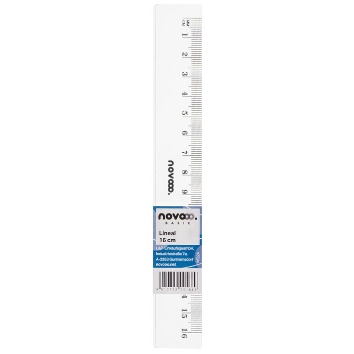 NOVOOO Lineal 16 cm transparent