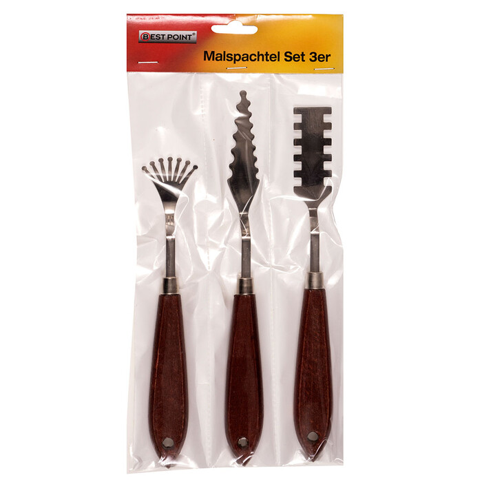 BESTPOINT Malspachtel-Set, 3-teilig