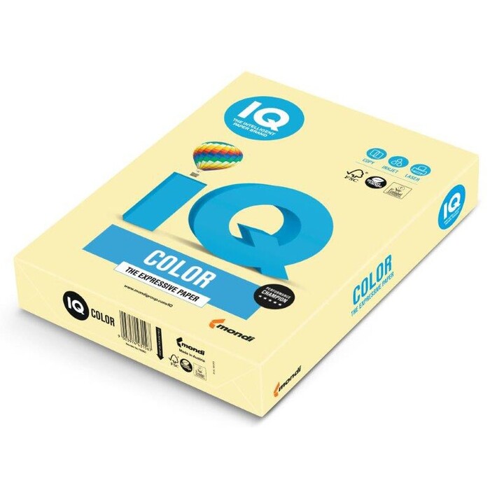 IQ Color Kopierpapier A4 500 Blatt 80 g hellgelb