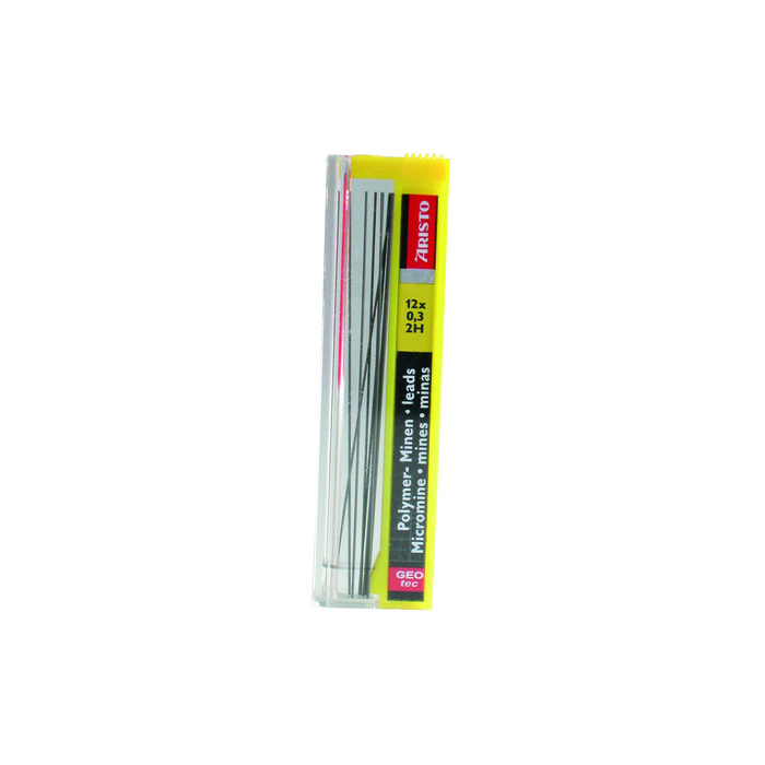 ARISTO Feinminen Polymer 0.3 2H 12 Stück graphit