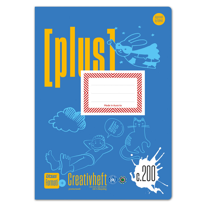 Formati Plus Creativheft C.200 A4 20 Bl. 10 mm liniert