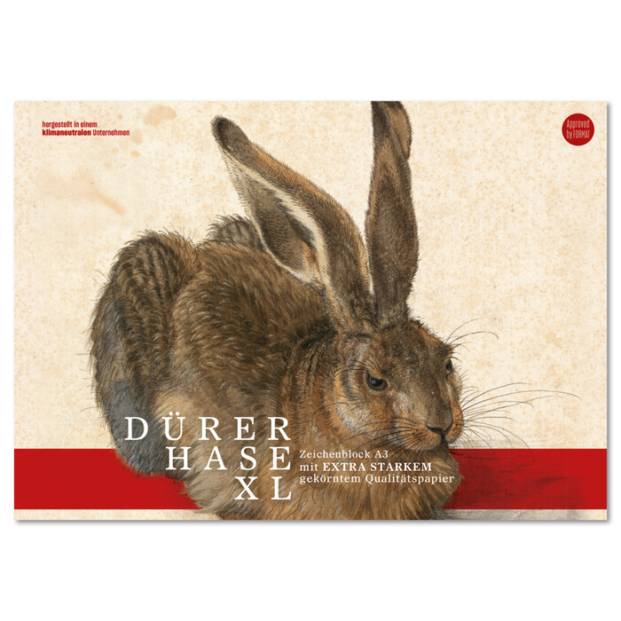 Dürer Hase Original Zeichenblock A3, 12 Blatt, extra stark