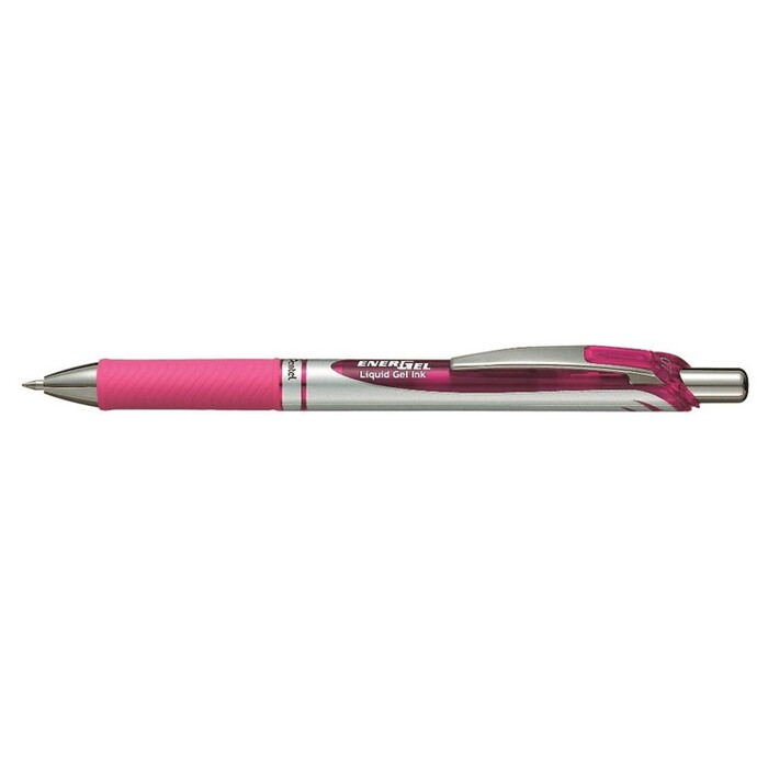 Pentel Geltintenroller m. Druckmechanik - BL77, 0.35mm, pink