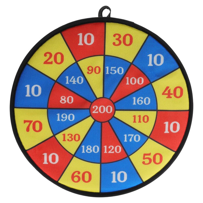 Dartscheiben-Set mit 4 Klettbällen Ø 35 cm bunt