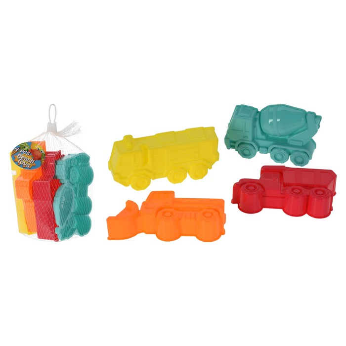 Strandspiel-Set Fahrzeugformen mehrere Farben