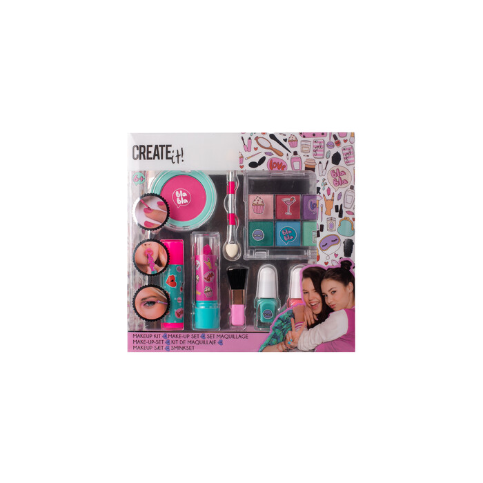 Create it! Make-Up Set 8-teilig pink/türkis
