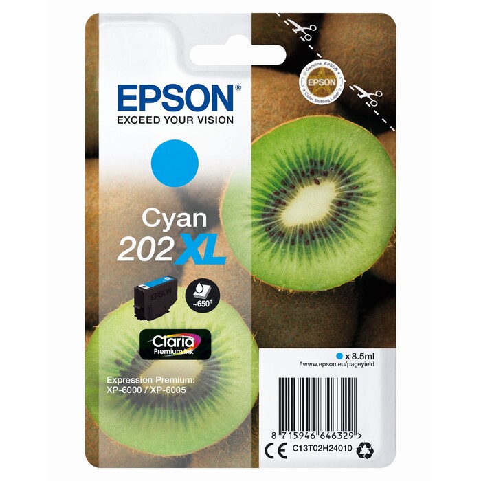 Epson Clara Premium Ink Nr.202XL cyan