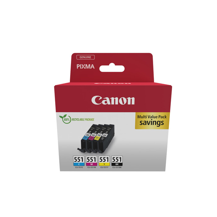 CANON Ink Value Pack C/M/Y/BK je 7ml 1x4