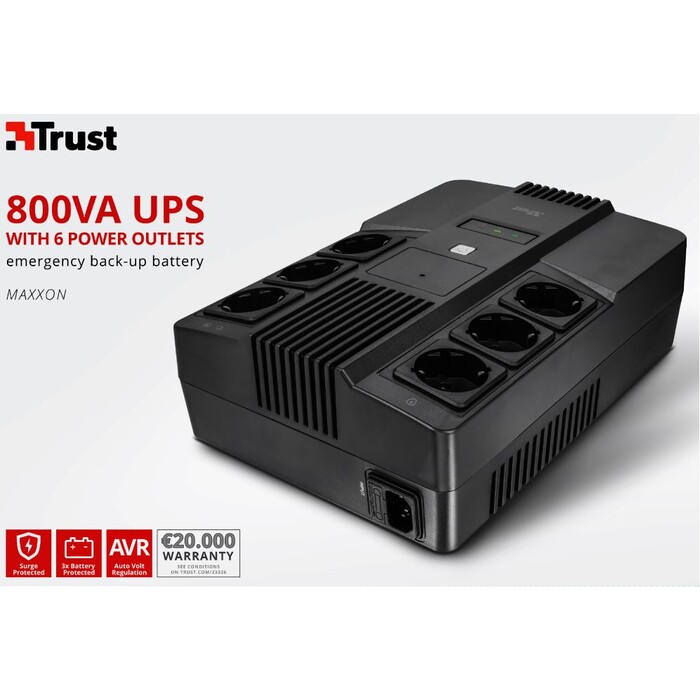 Trust MAXXON 800VA UPS 6 Standard