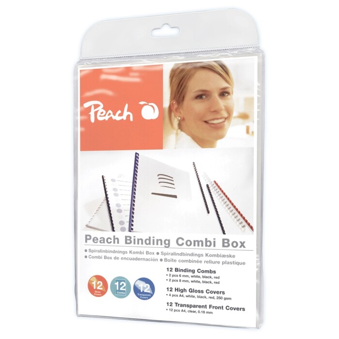 Peach Plastic Binding Combi Box