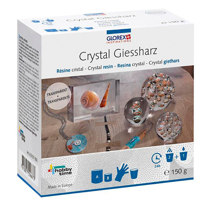 GLOREX Crystal-Gießharz 150 g inkl. Zubehör