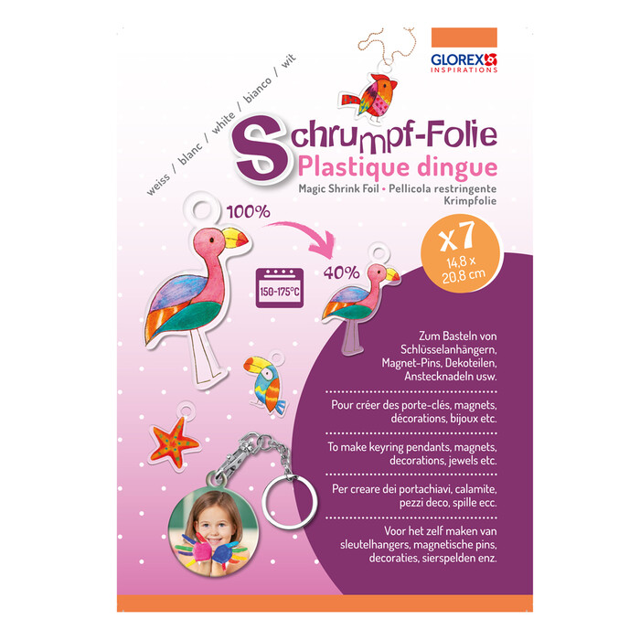 GLOREX Schrumpffolie, A5, transparent