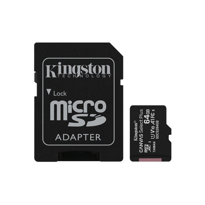 KINGSTON microSD Karte inkl. Adapter, 64GB
