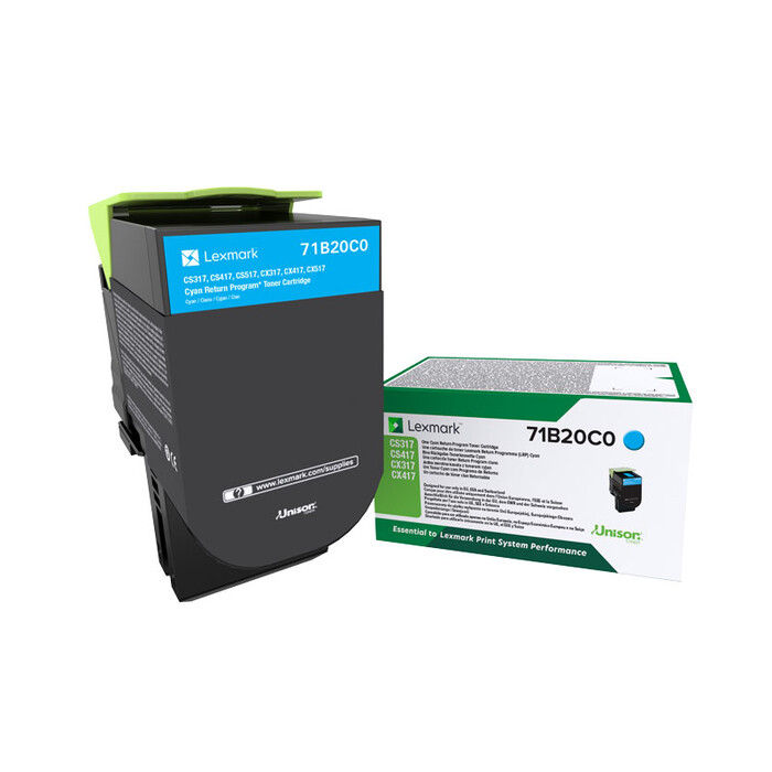 Lexmark SMB Cartridge Return CS|CX 317|417|517 cyan 2,3K