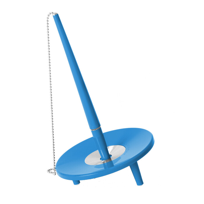 BALLOGRAF Kugelschreiber Epoca mit Pultständer und Kette blau