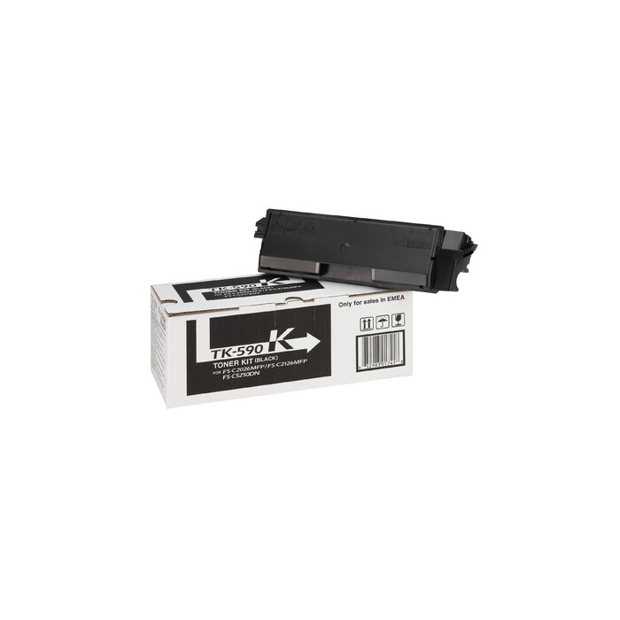 Kyocera Tonerkit TK-590K black inkl. Resttonerbehälter 7K
