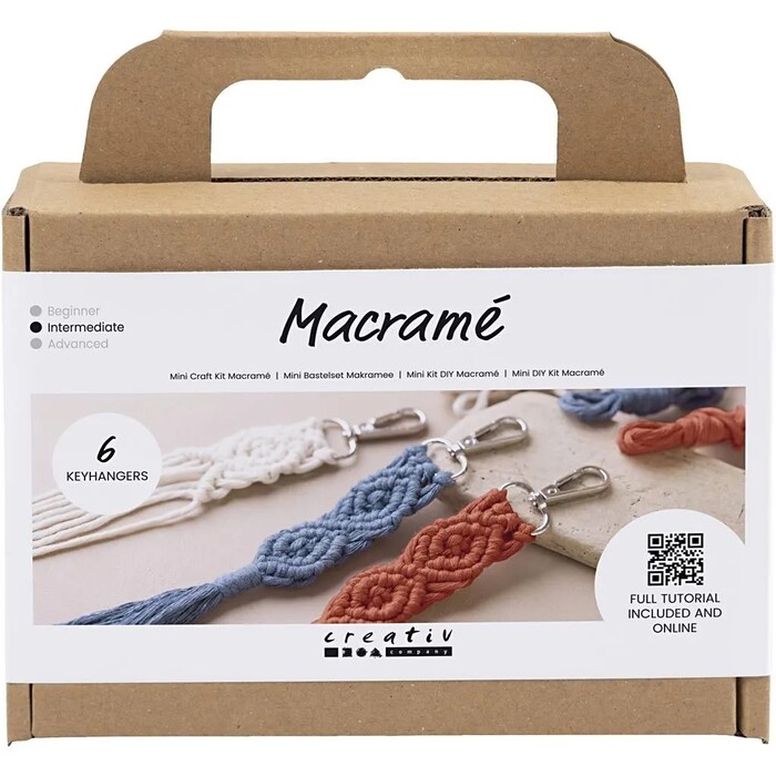 Mini Bastel-Set Makramee Schlüsselanhänger