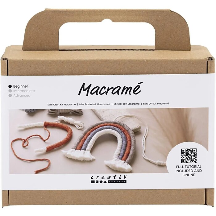 Mini Bastel-Set Makramee Regenbogen