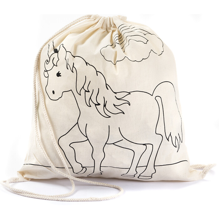 Turnbeutel Einhorn zum Bemalen 37 x 41 cm