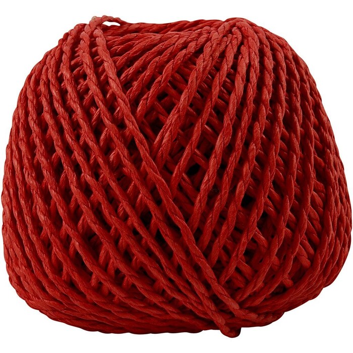 Papiergarn 40 m 150 g rot