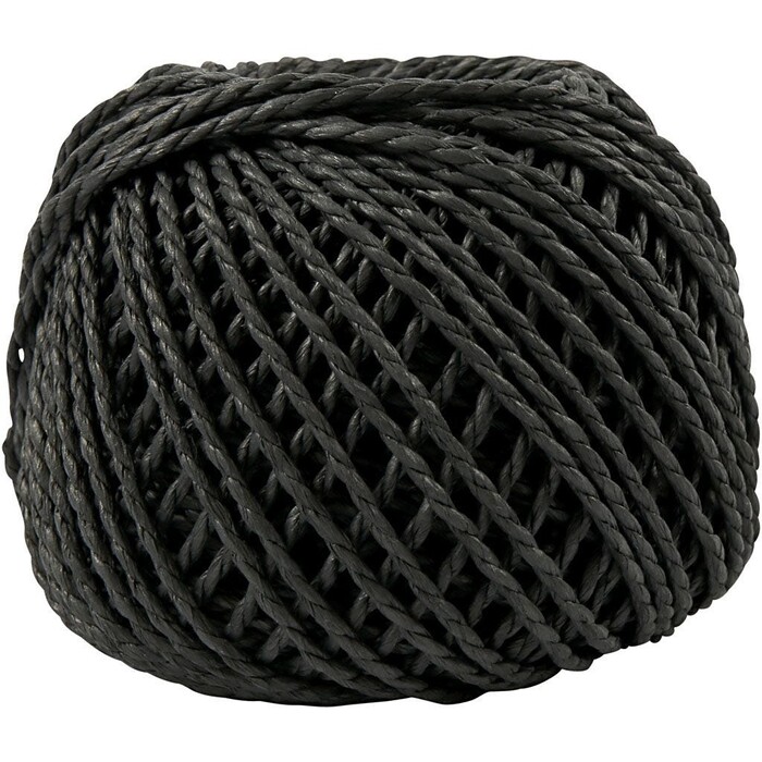 Papiergarn 40 m 150 g schwarz