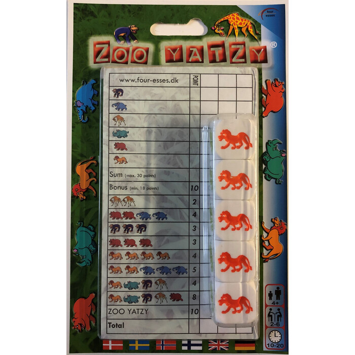 Würfelspiel Zoo Yatzy bunt
