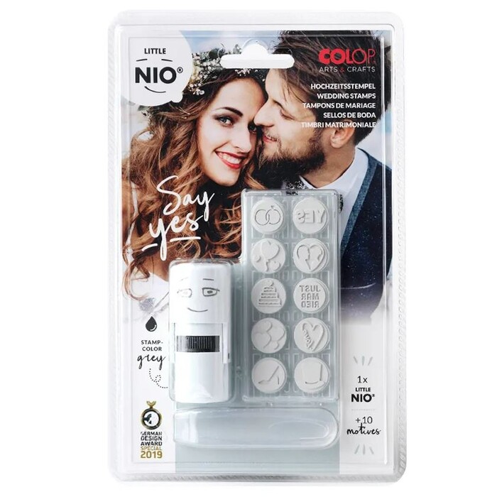 COLOP Stempel-Set 10 Hochzeit Motive inkl. Pinzette
