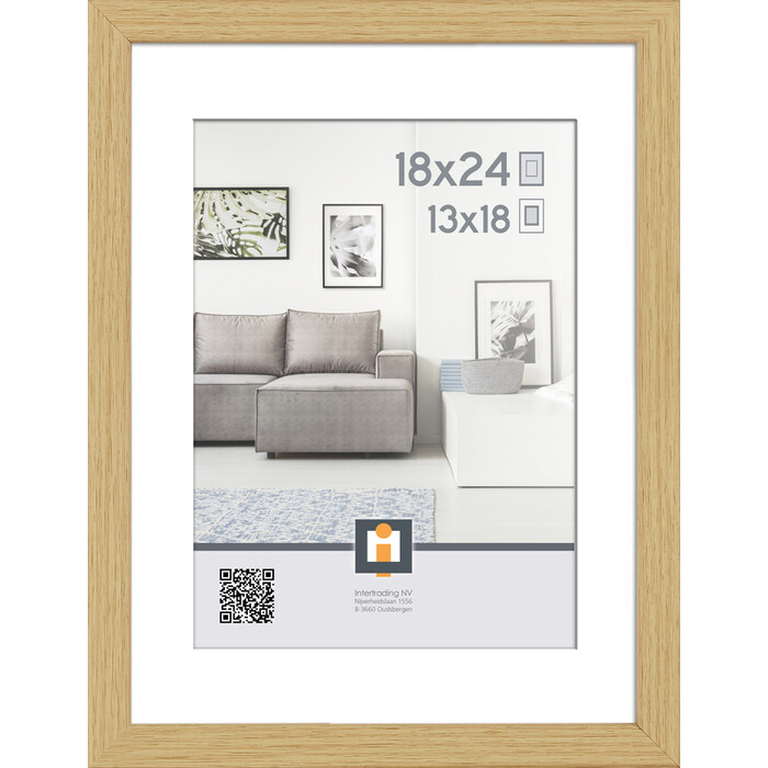 INTERTRADING Bilderrahmen Madrid Natur 18 x 24 cm natur