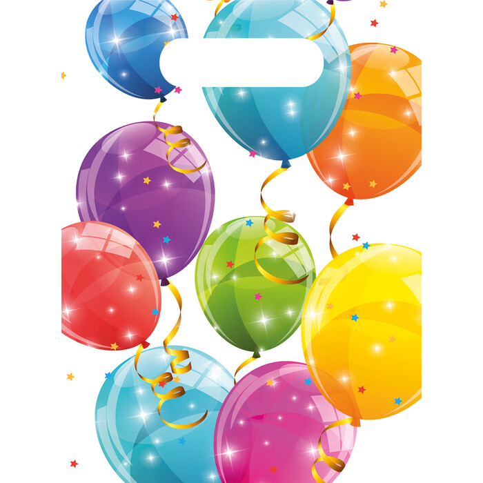 Partybags Sparkling Ballons 6 Stück bunt