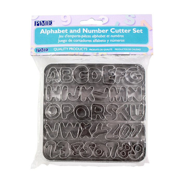 PME Ausstecher-Set Zahlen und Buchstaben 36 Teile