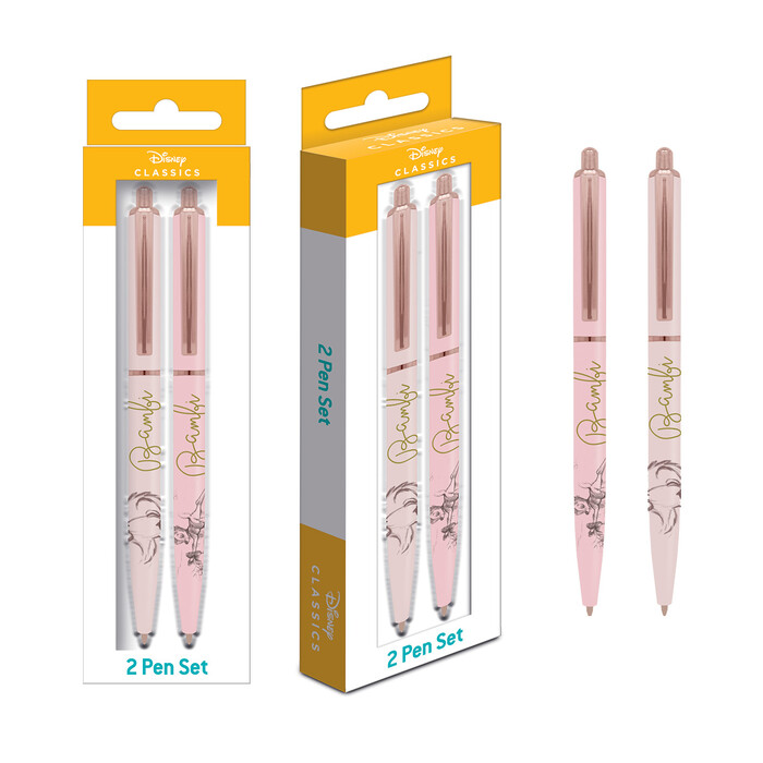 Kugelschreiber-Set Disney's Bambi 2 Stück rosa