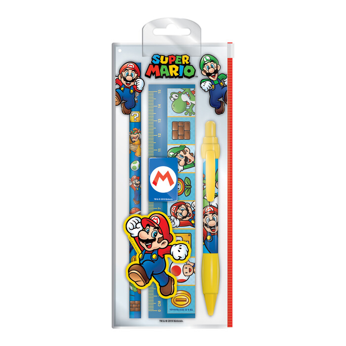 Schreib-Set Super Mario 5-teilig bunt