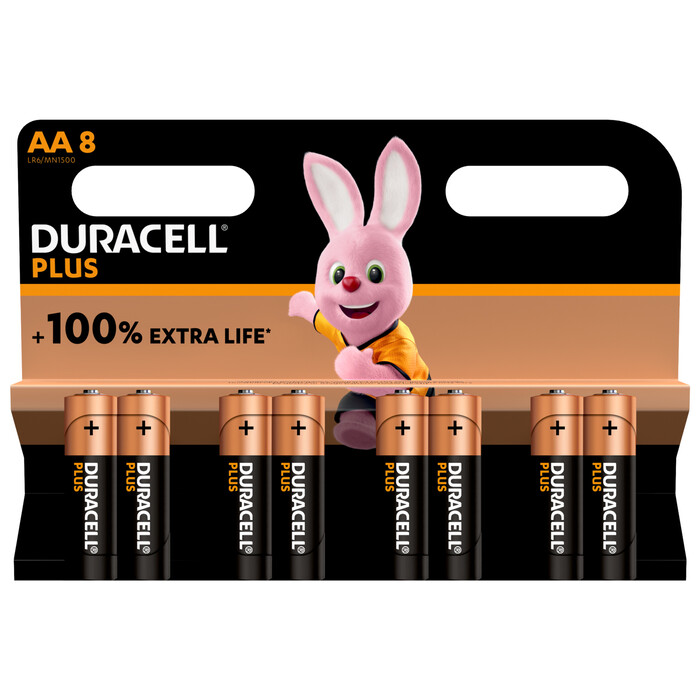DURACELL Mignon AA Batterie Plus 8 Stück