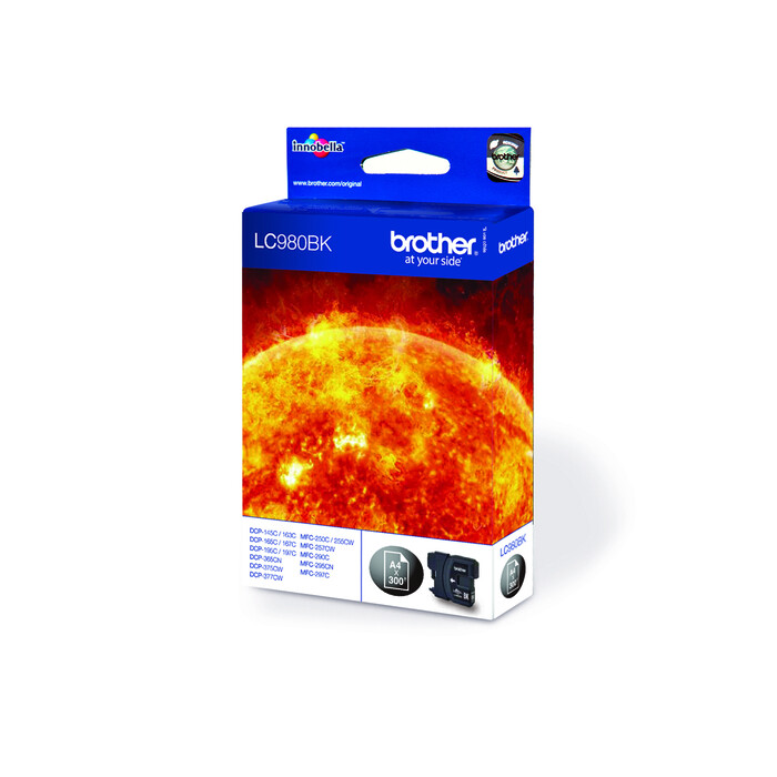 Brother Tinte black 300 Seiten BRO LC980BK