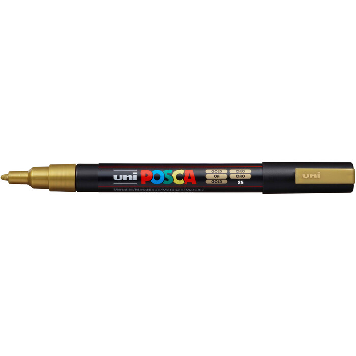 Faber-Castell Pigmentmarker - Uni-Ball Posca PC-3M, gold