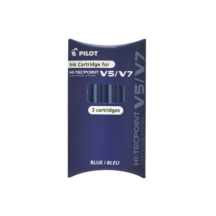 PILOT Nachfüllmine Hi-Tecpoint V5/V7 Cartridge System 3 Stk. blau