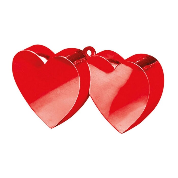 Ballongewicht - Doppelherz, 170g, rot