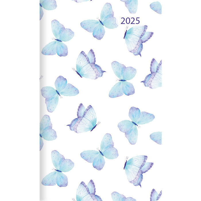 Taschenplaner Style Schmetterlinge 9 x 16 cm bunt 2025