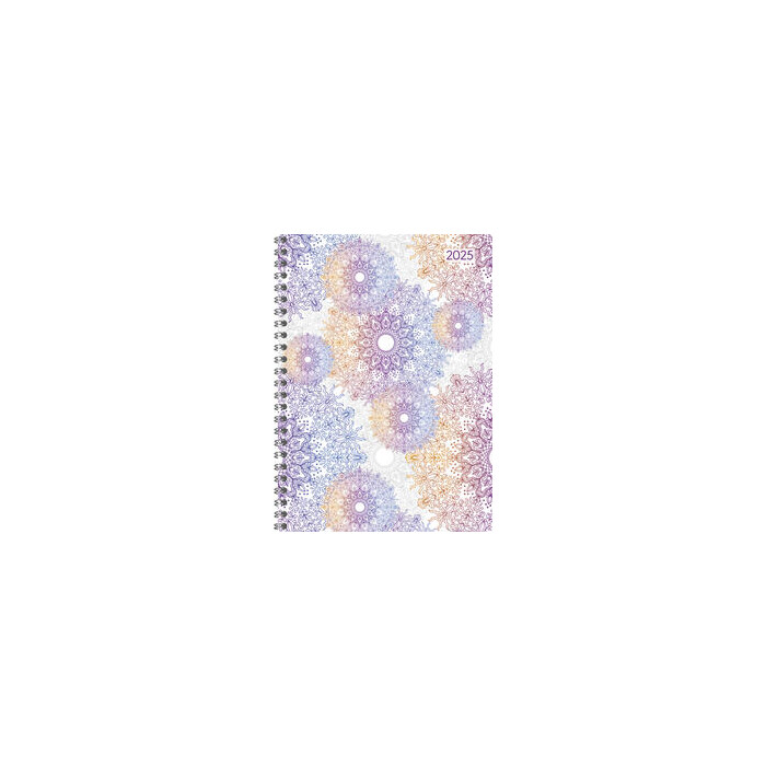 Ladytimer 2025 Oriental mit Spiralbindung bunt