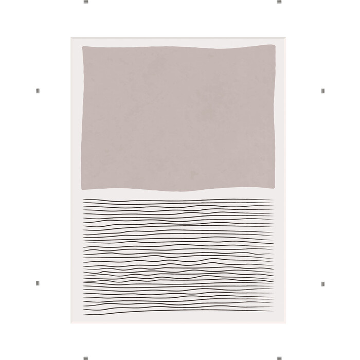 Rahmenloser Bilderhalter 40 x 50 cm transparent
