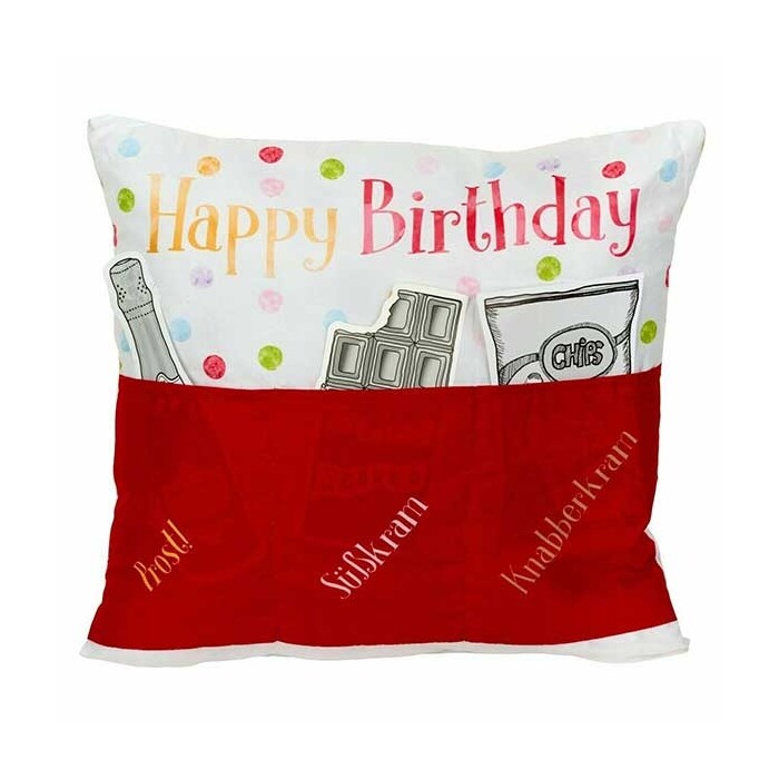 Sofahelden Happy Birthday rot