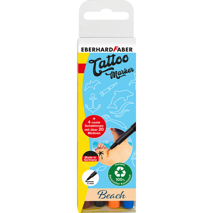 EBERHARD FABER Tattoo Marker Beach 8 Teile