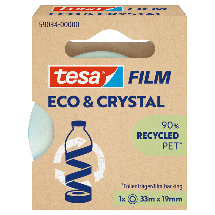 TESA Klebeband Eco & Crystal 33 m x 19 mm