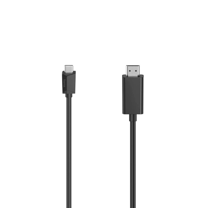 HAMA Video-Kabel USB-C/HDMI Stecker Ultra-HD 4K 1,5m schwarz