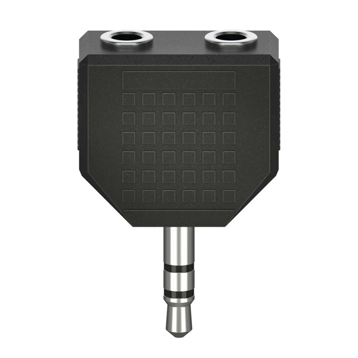 HAMA Audio-Adapter 3,5 mm Klinkenstecker auf 2 x Klinkenbuchse schwarz